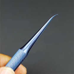 0.15 Titanium Bent Tweezer For IC Work - Exclusive Quality