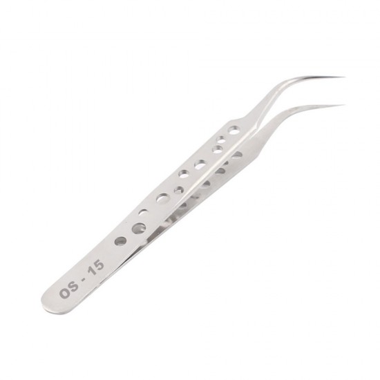Precision Perforated Tweezer OS-15 - Bent Precision Perforated Tweezer OS-15 - Bent