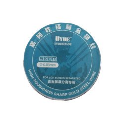 UYUE 0.03 High Toughness Nano Gold Steel Wire (500M)