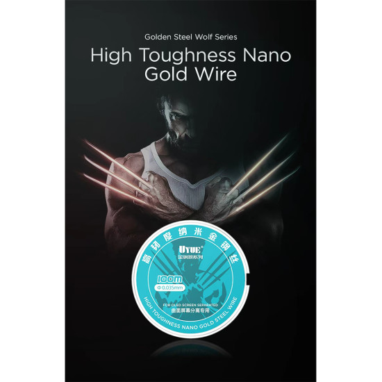 UYUE 0.02 High Toughness Nano Gold Steel Wire (500M)