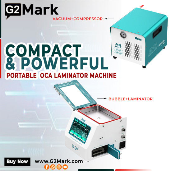 UYUE X2S OCA Lamination & Bubble Remover With A2 Vacuum & Compressor Machine UYUE X2S OCA Lamination & Bubble Remover With A2 Vacuum & Compressor Machine