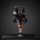 YCS 6065X (3D Continuous Zoom) 6X~65X Trinocular Stereo Microscope With 0.5X CTV Camera Zoom Lens & LED Adjustable Light