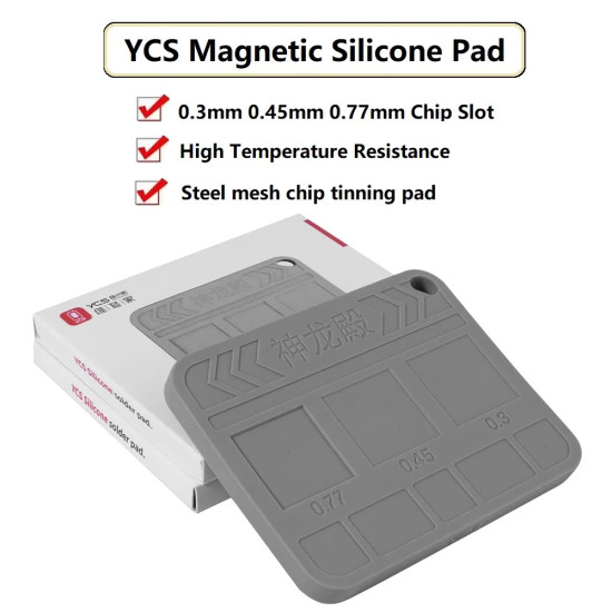 YCS Universal BGA Hard Disk CPU Magnetic Tin Planting Silicone Mat