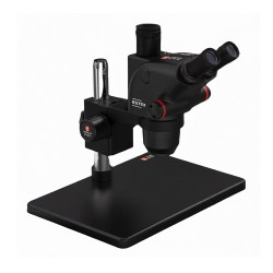 YCS 6575X Trinocular Stereo Microscope With 0.5X CTV Camera Zoom Lens & LED Adjustable Light