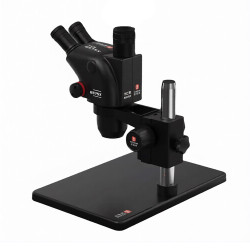 YCS 6575X Trinocular Stereo Microscope With 0.5X CTV Camera Zoom Lens & LED Adjustable Light