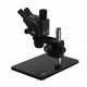 YCS 6575X Trinocular Stereo Microscope With 0.5X CTV Camera Zoom Lens & LED Adjustable Light