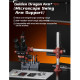 YCS Dragon Arm 360° Rotation Microscope Swing Arm Bracket with Levelling Device - Black