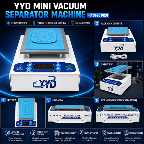 YYD YD620 Pro Mini Vacuum Separator Machine