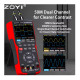 Zoyi ZT-703S Dual Channel 50MHz Digital Storage Oscilloscope Multimeter Signal Generator (3 in 1)